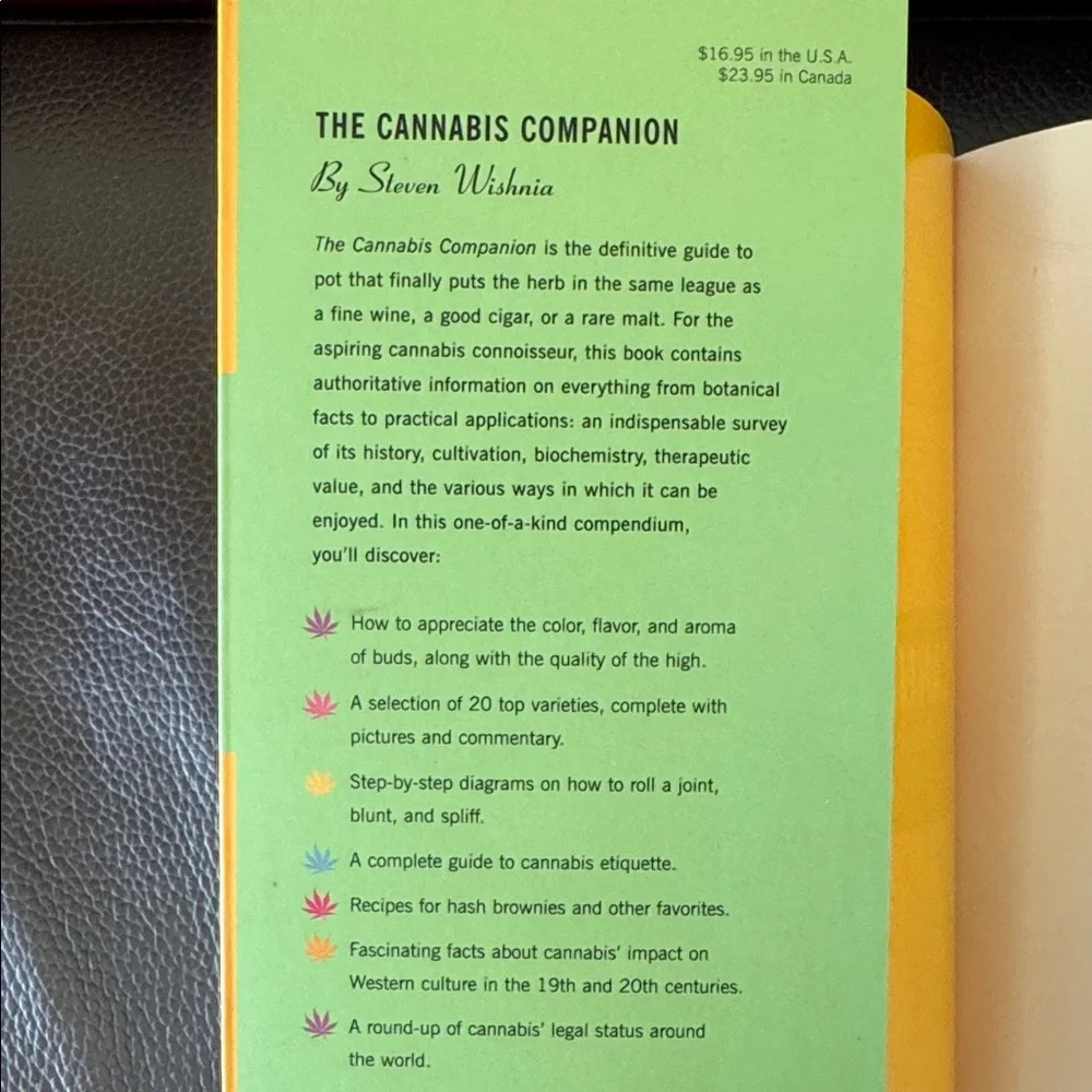 “The Cannabis Companion The Ultimate Guide to Connoisseurship” by Steven Wishnia